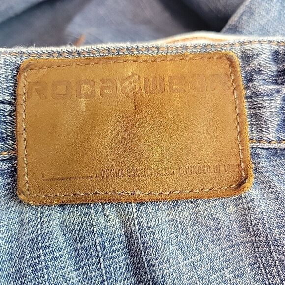 Rocawear Mens Jeans Size 38x34 100% Cotton Wide Leg Y2K Vintage Streetwear - Picture 7 of 9